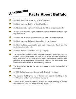 Ahh'mazing Facts About Buffalo