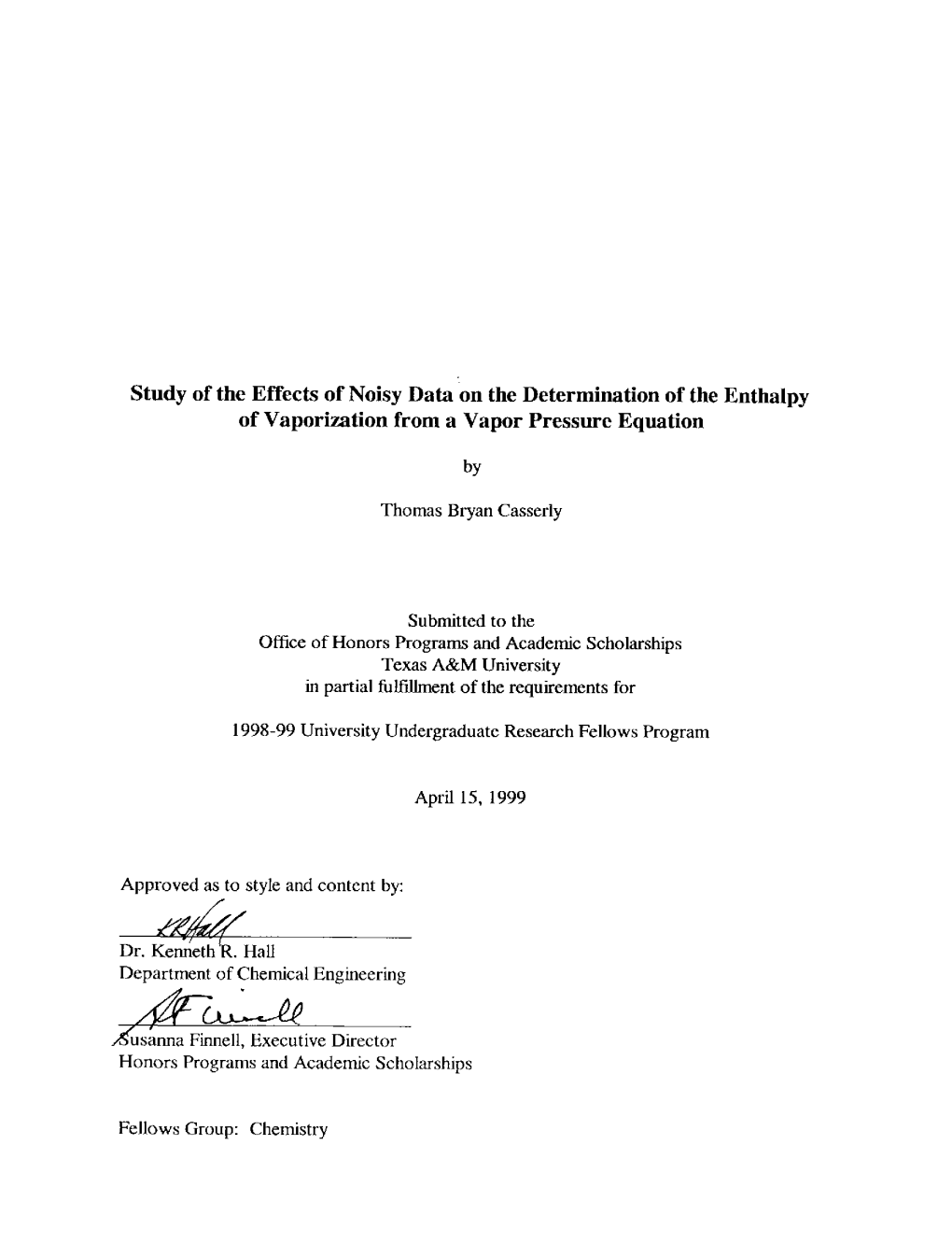 Of Vaporization from a Vapor Pressure Equation