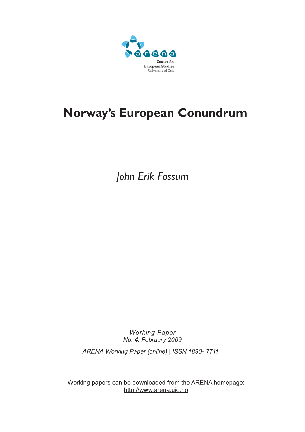 Norway's European Conundrum