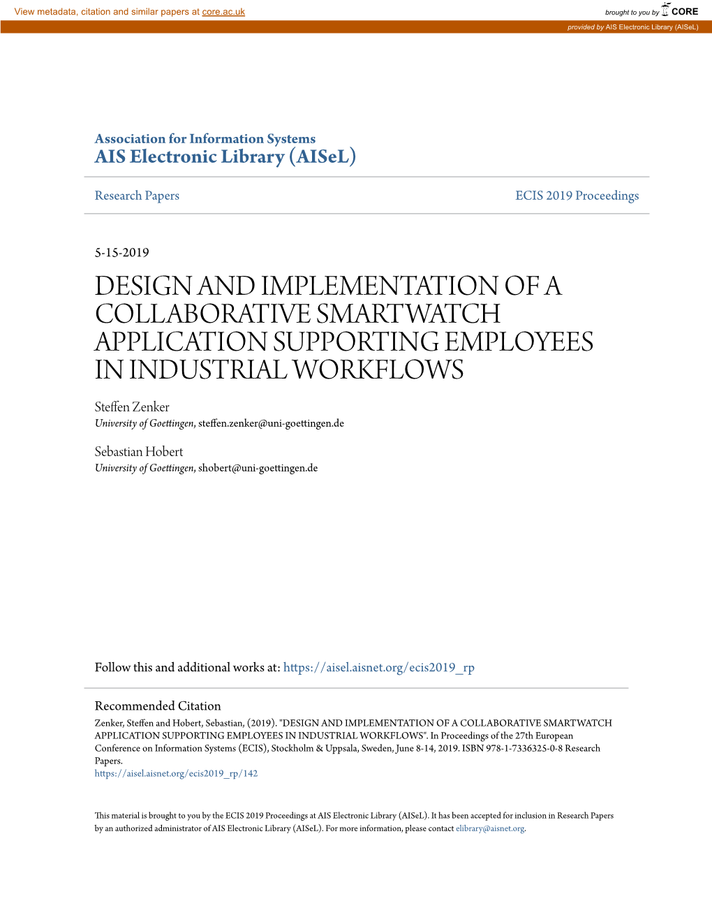 Design and Implementation of a Collaborative