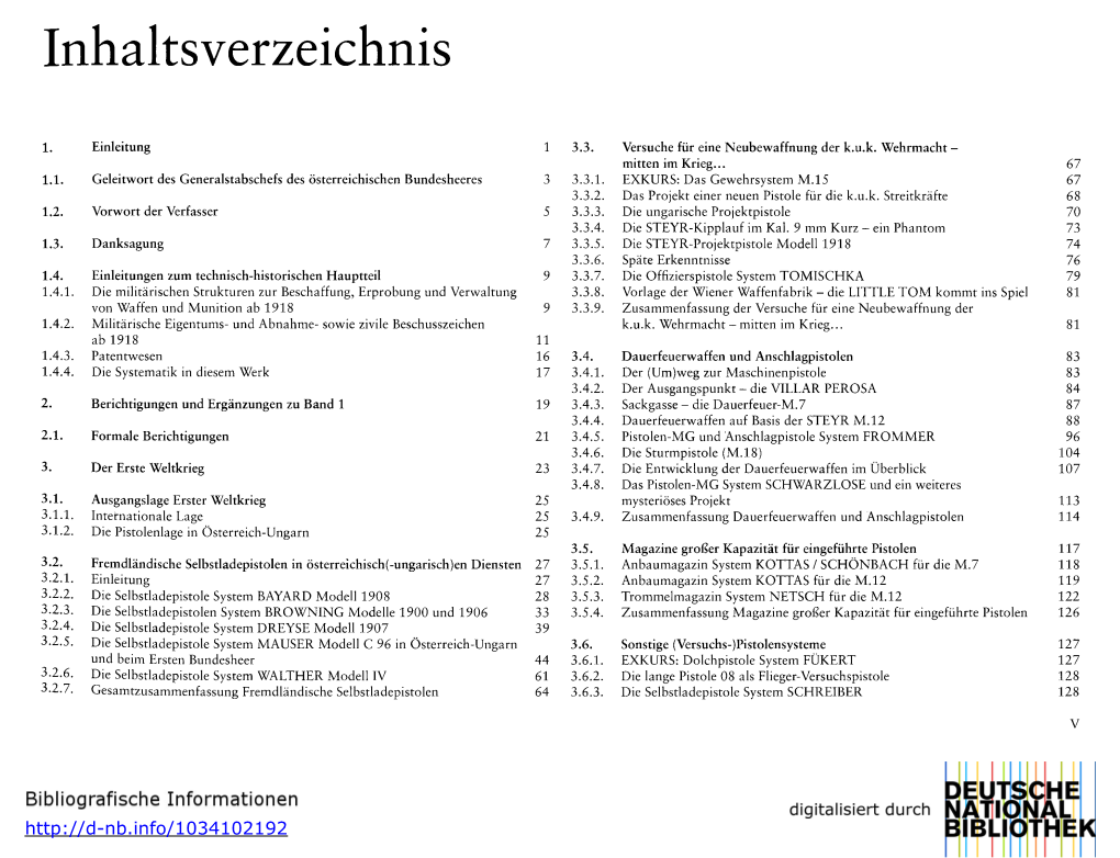 Inhaltsverzeichnis