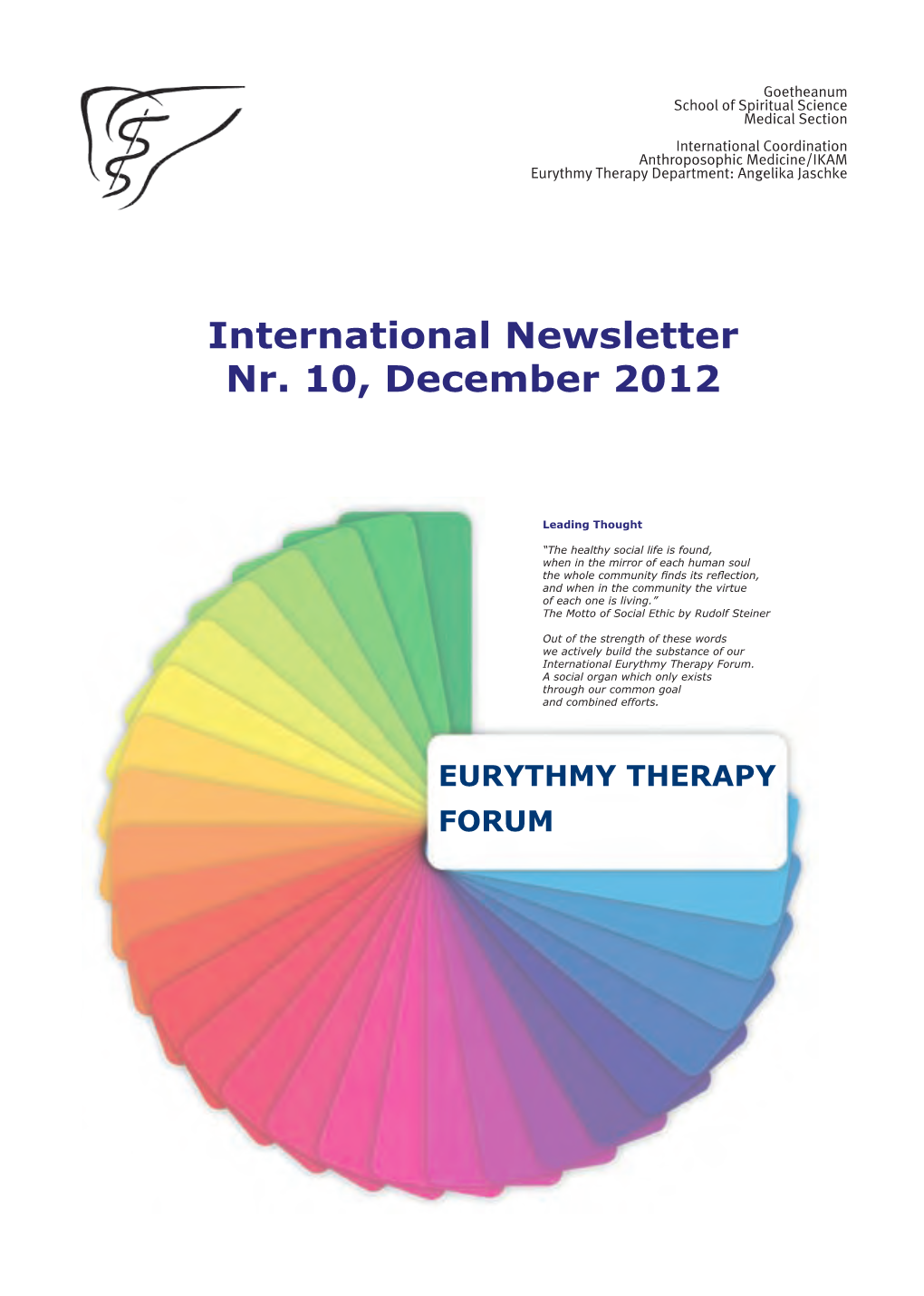 International Newsletter Nr. 10, December 2012