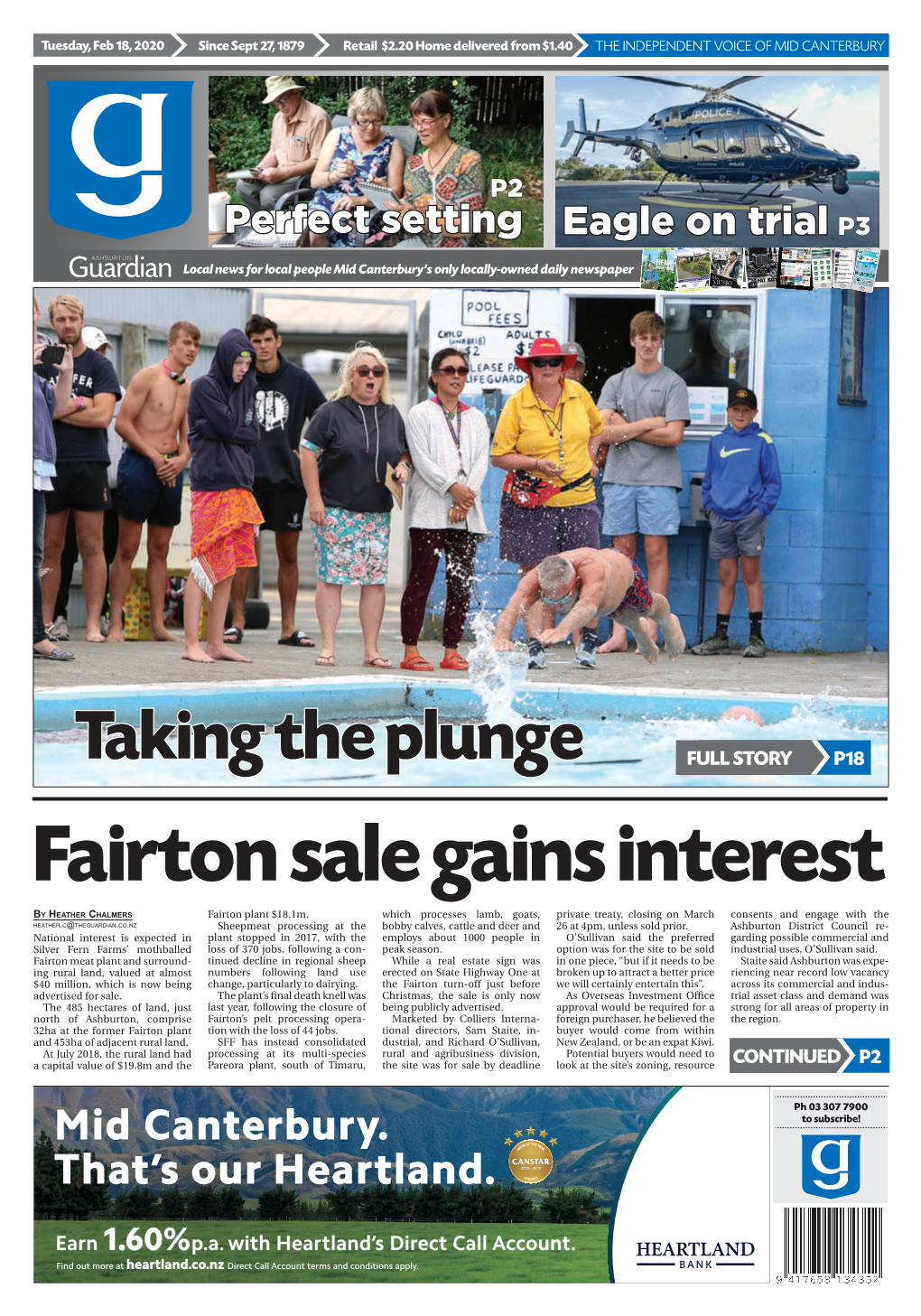 Taking the Plunge FULL STORY P18 Fairton Sale Gains Interest