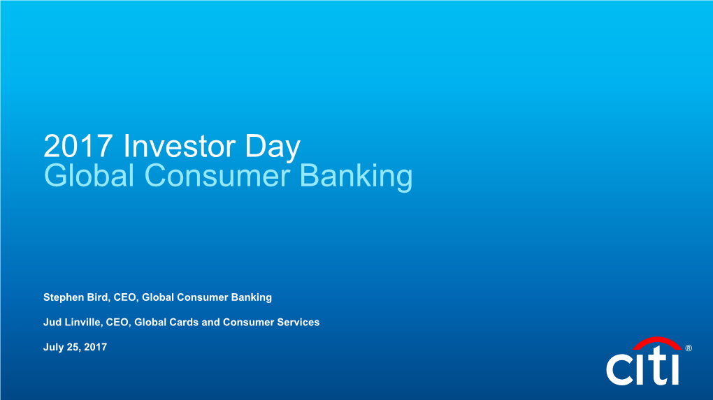 Global Consumer Banking