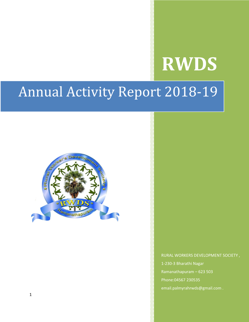 Annual Activity Report 2018-19