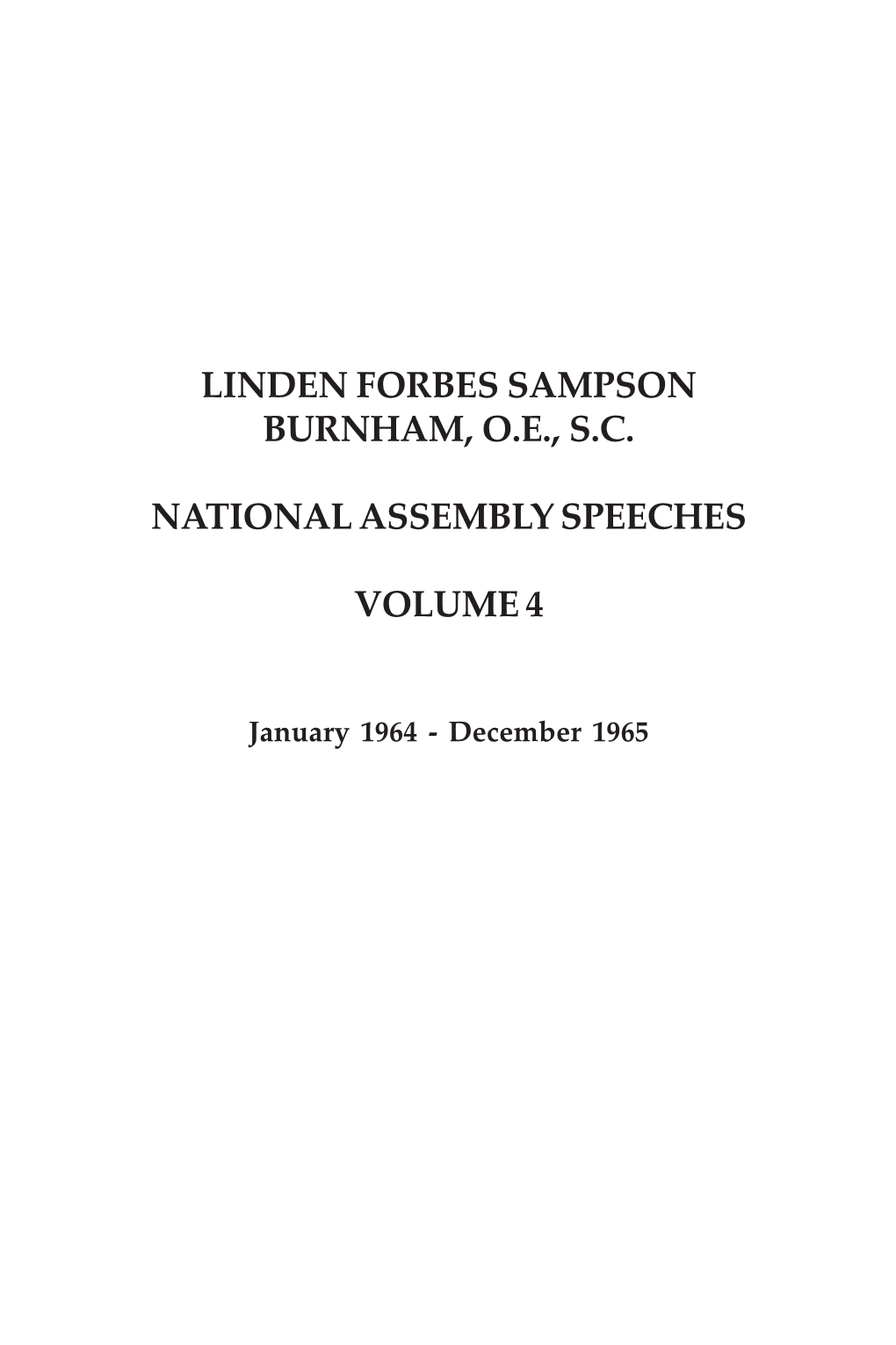 Linden Forbes Burnham National Assembly