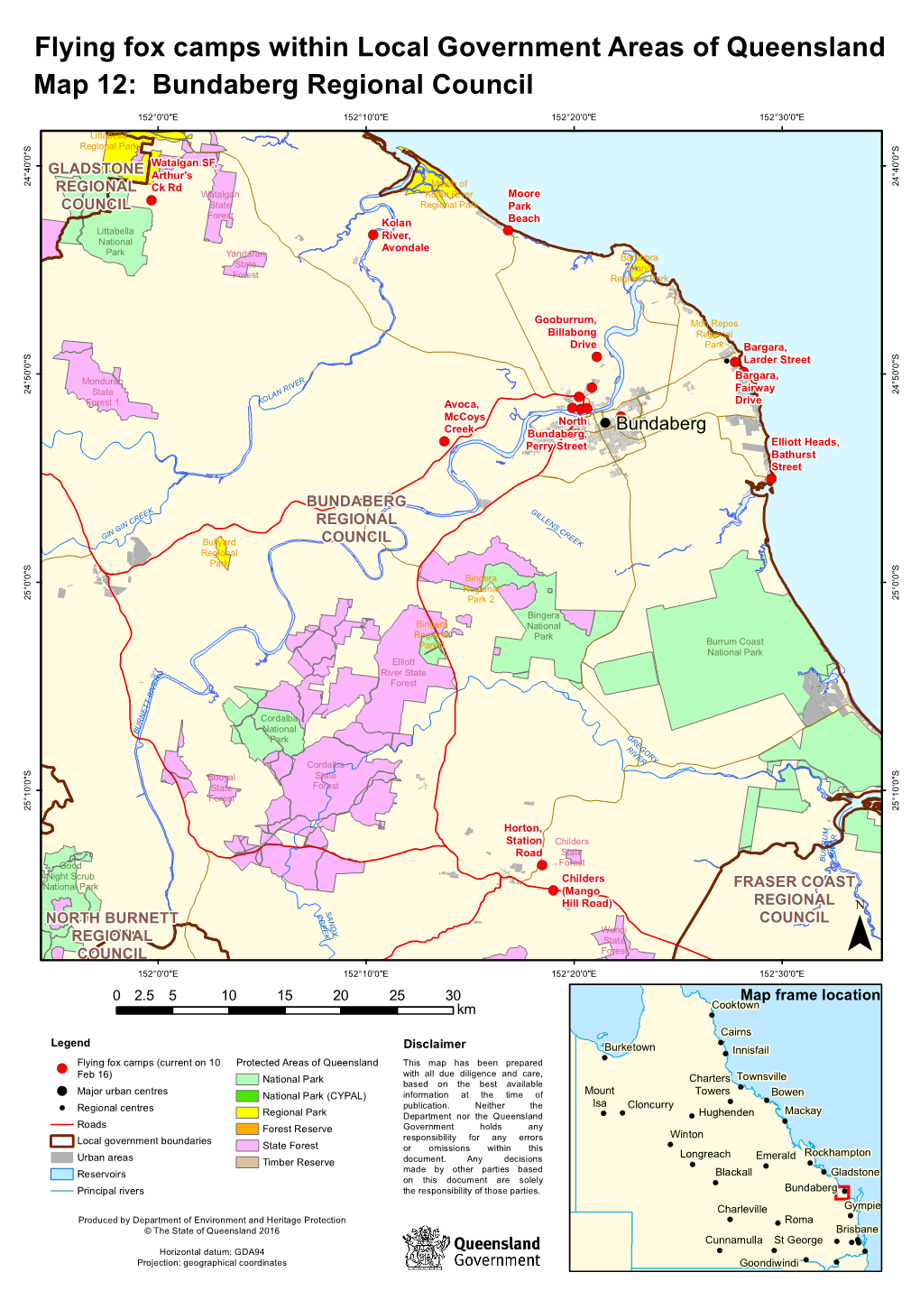 Map 12: Bundaberg Regional Council