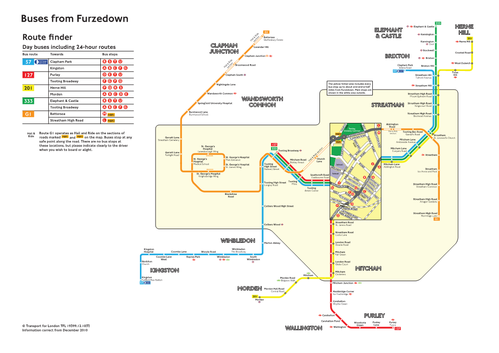 Buses from Furzedown