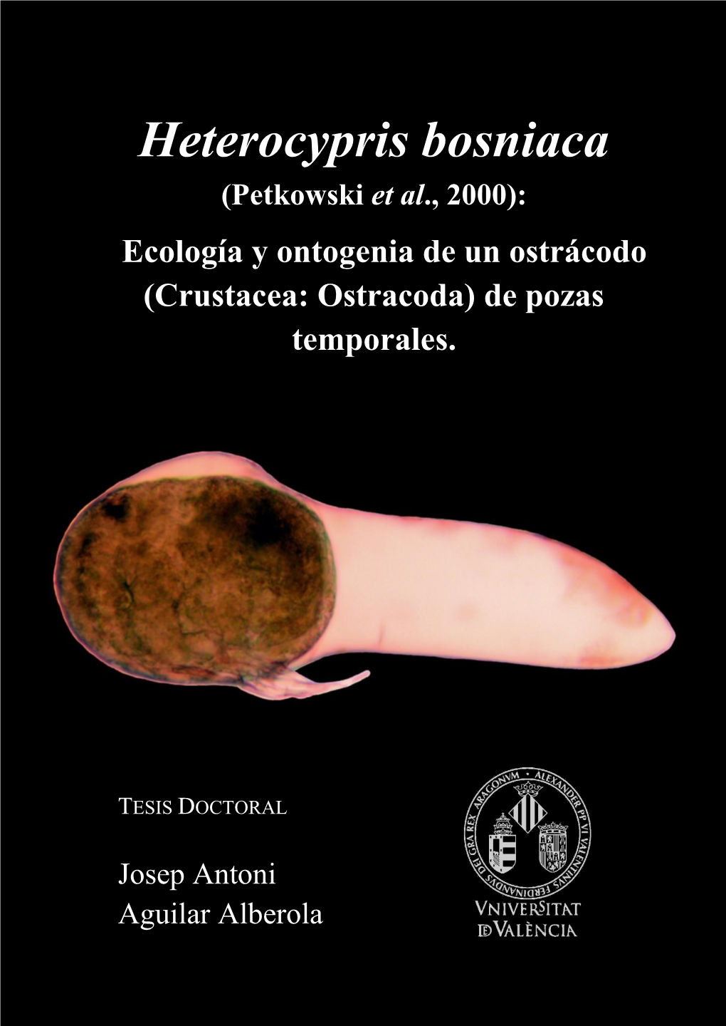 Crustacea: Ostracoda) De Pozas Temporales