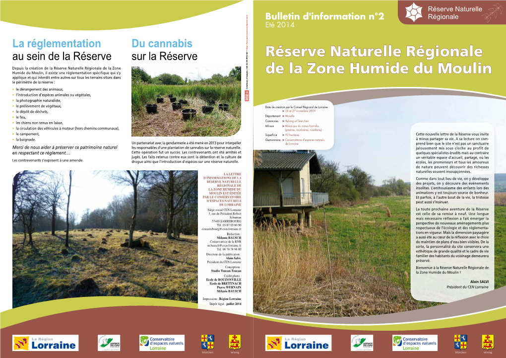 Réserve Naturelle Régionale De La Zone Humide Du Moulin