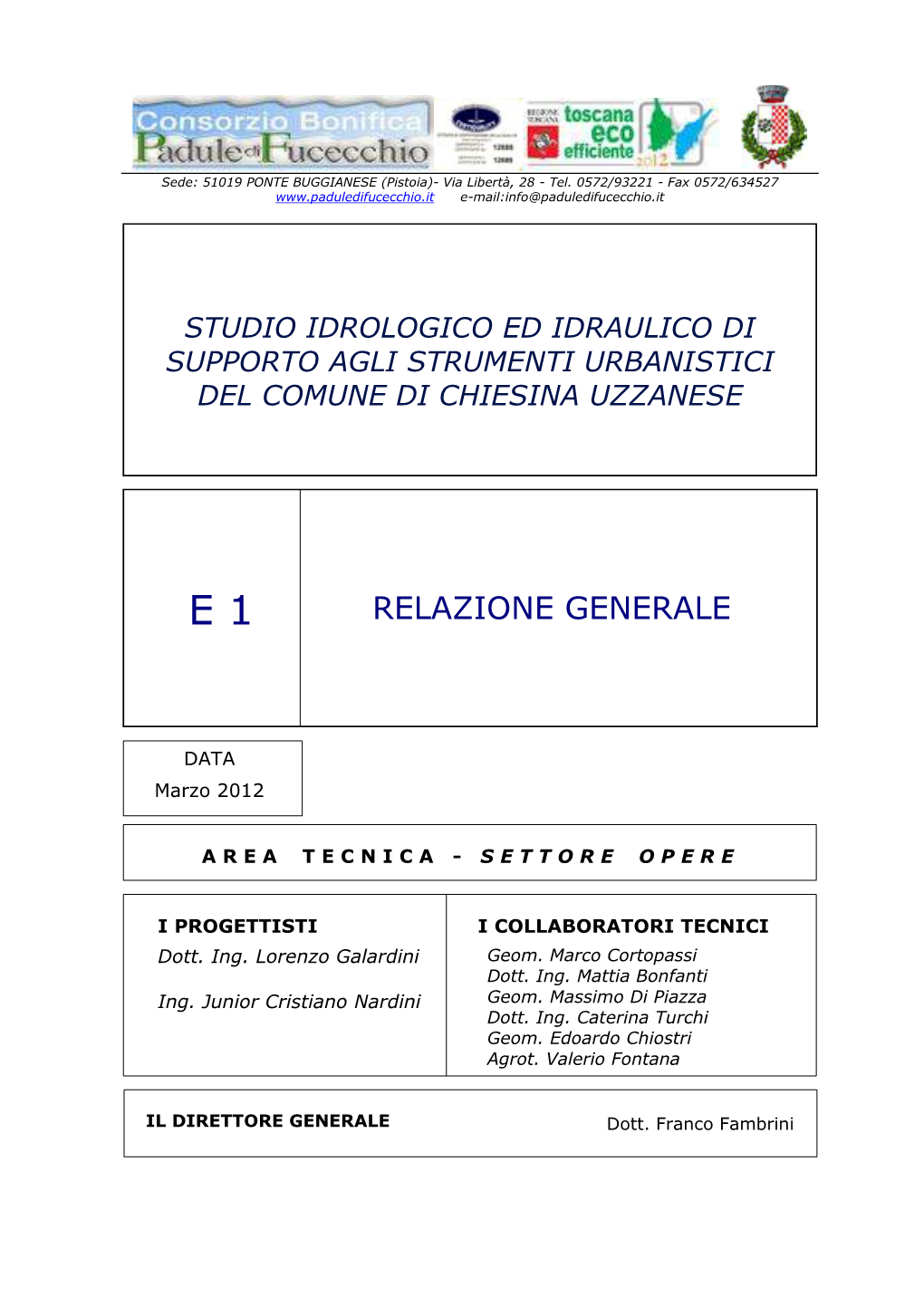 Relazione Studi Idraulici