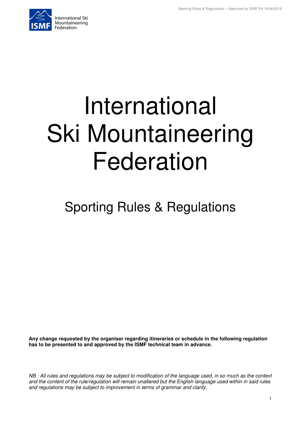 International Ski Mountaineering Federation