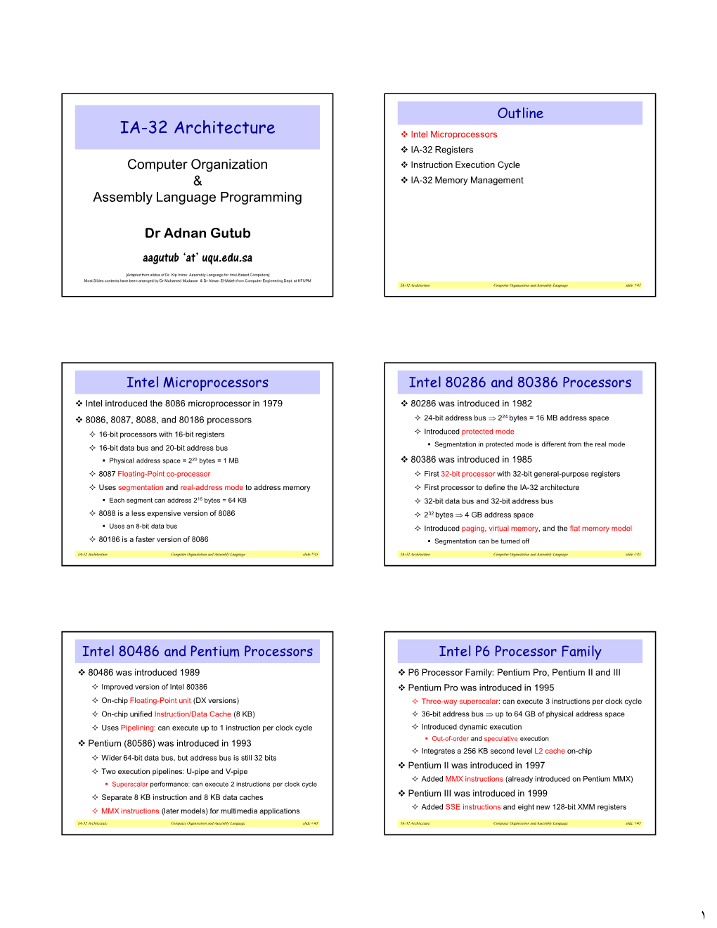 IA-32 Architecture