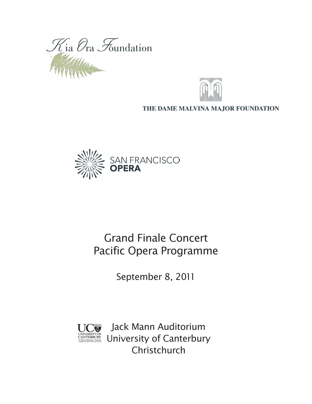 Pacific Opera Programme