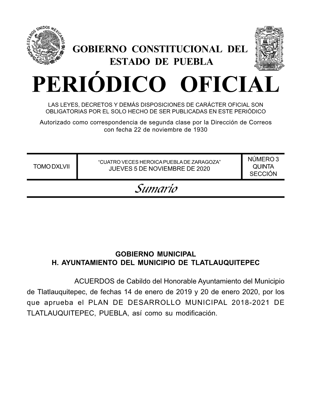 Periódico Oficial