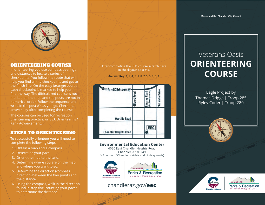 Veterans Oasis Park Orienteering Course