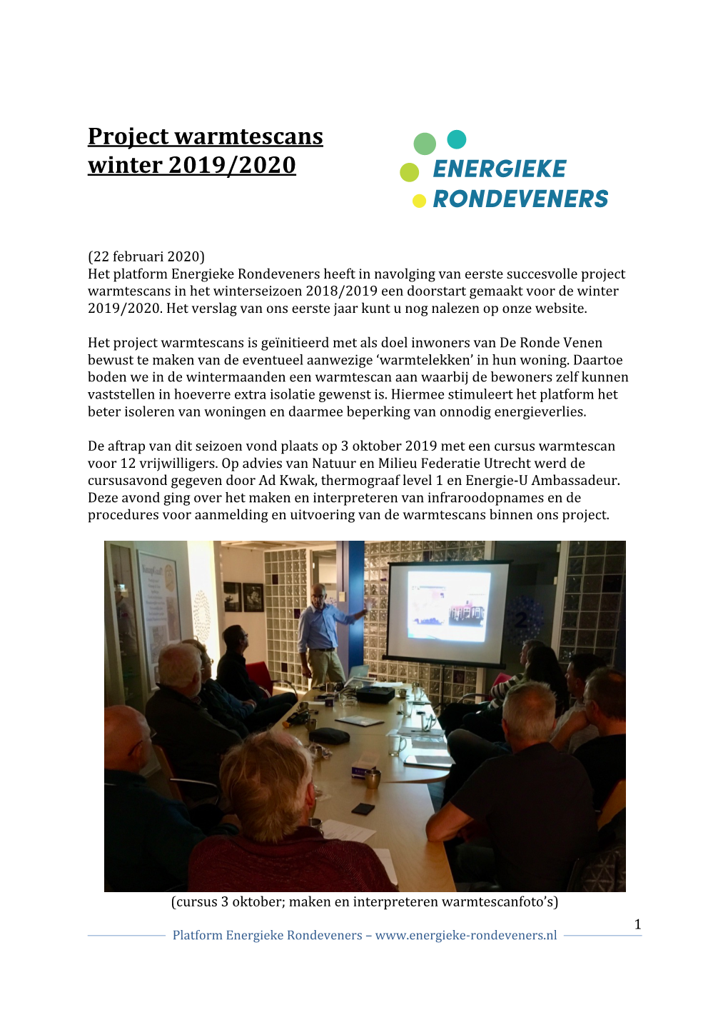 Project Warmtescans Winter 2019/2020 ENERGIEKE