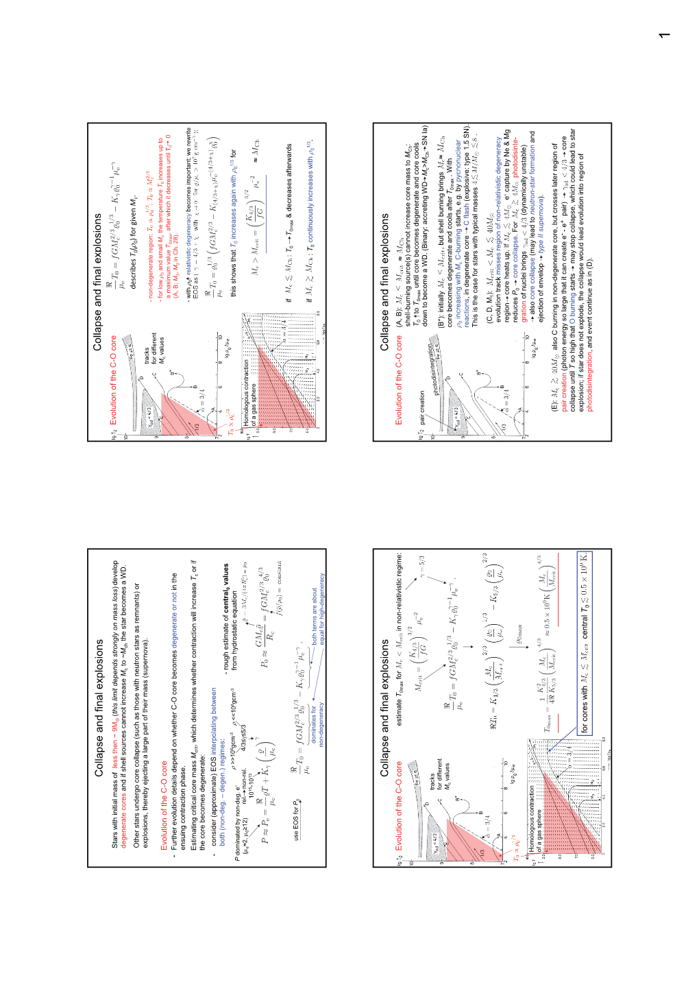 Collapse and Final E X P Losions Collapse and Final E X P Losions