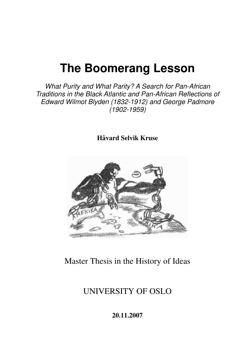 The Boomerang Lesson