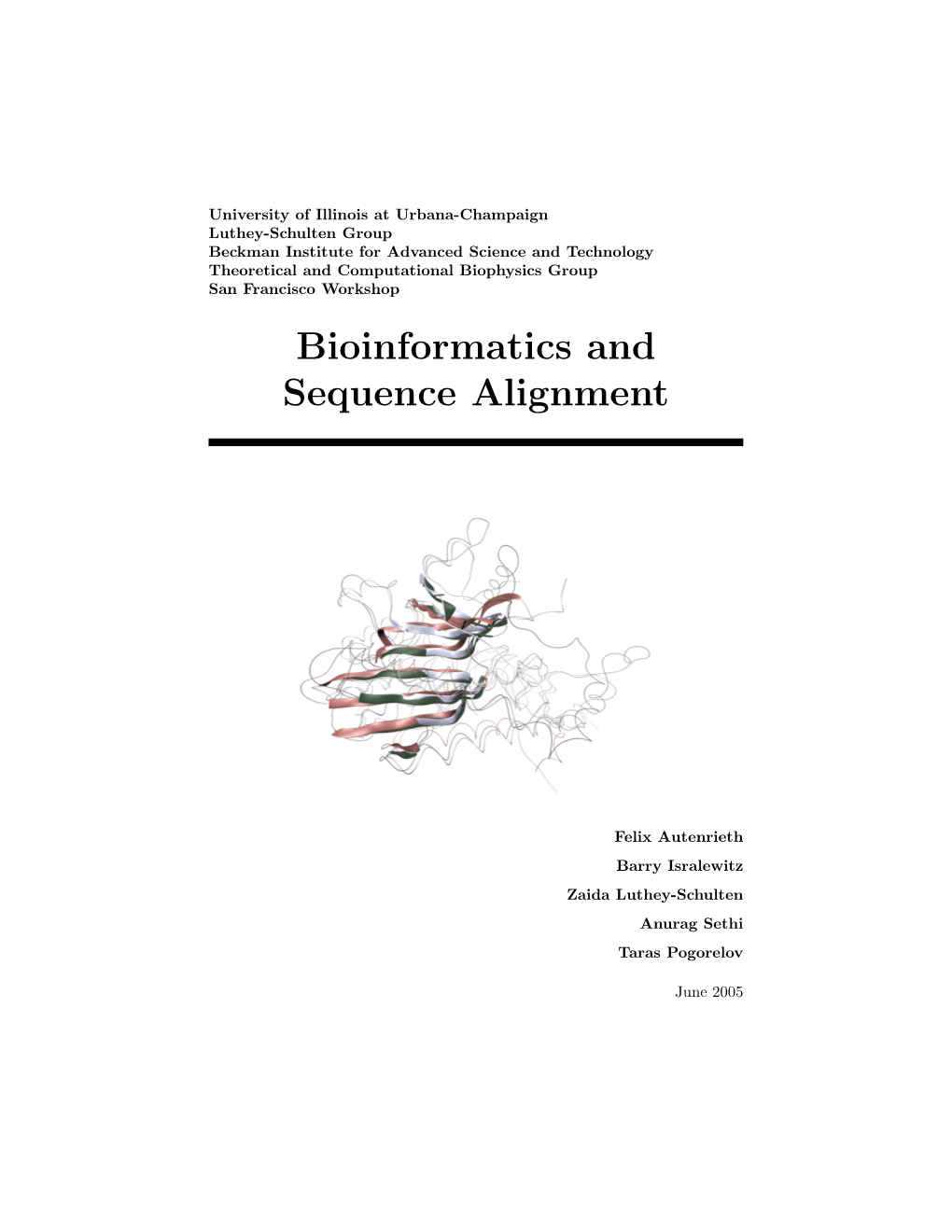 Bioinformatics and Sequence Alignment