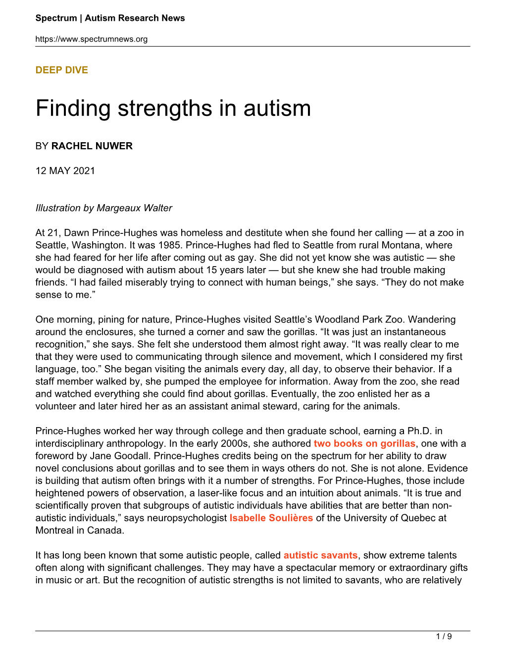 Finding Strengths in Autism