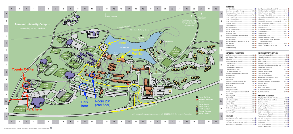 To Open the Furman Campus Map in Pdf Format