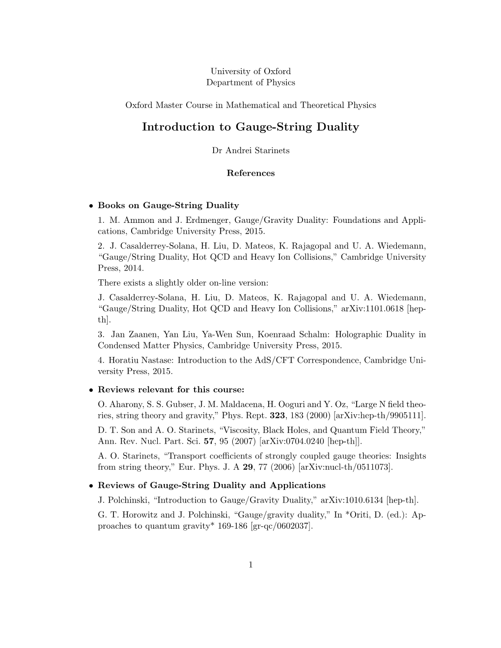 Introduction to Gauge-String Duality