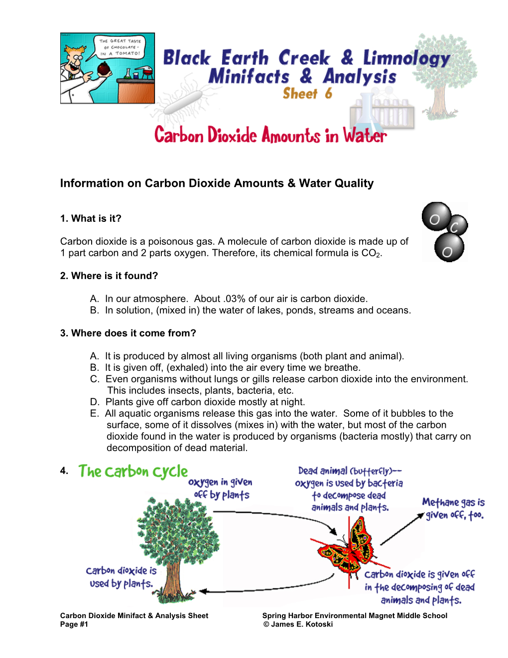 Carbon Dioxide Amounts & Water Quality