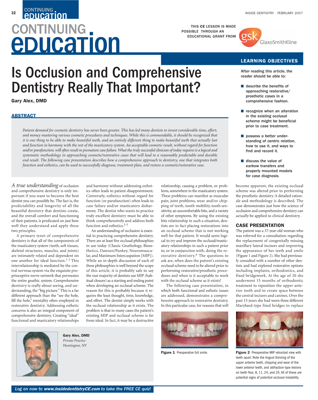 Is Occlusion and Comprehensive Dentistry Really That Important?