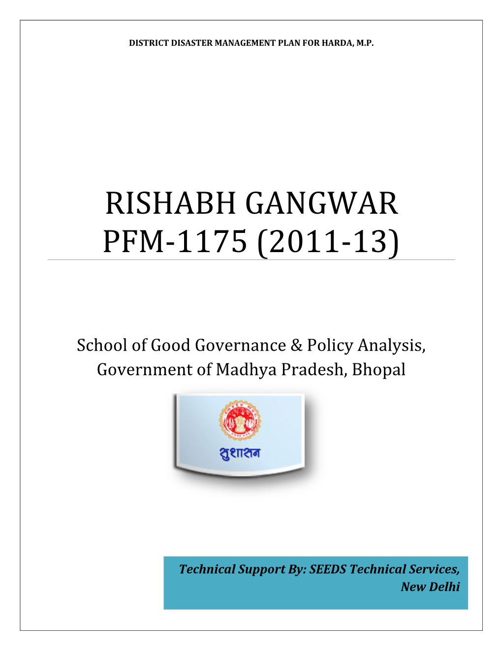 Rishabh Gangwar Pfm-1175 (2011-13)