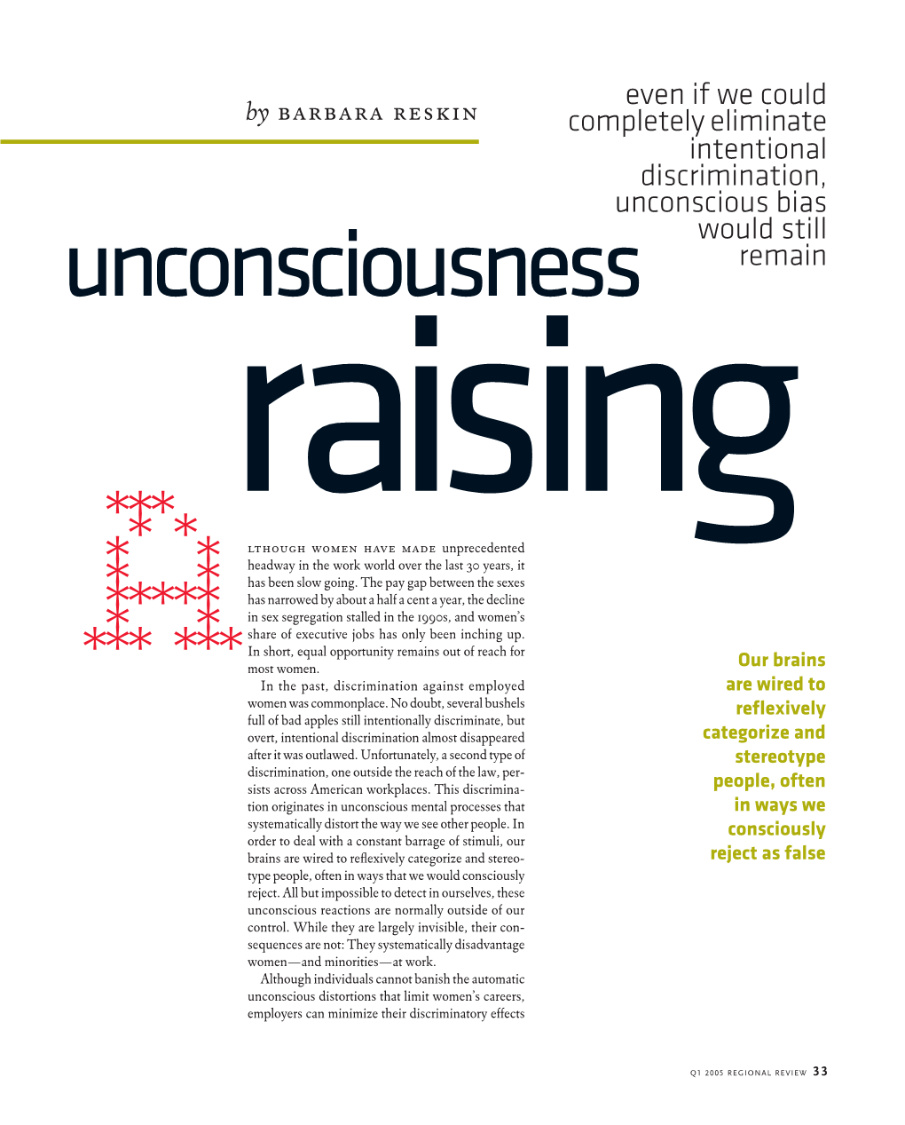 Unconsciousness Raising