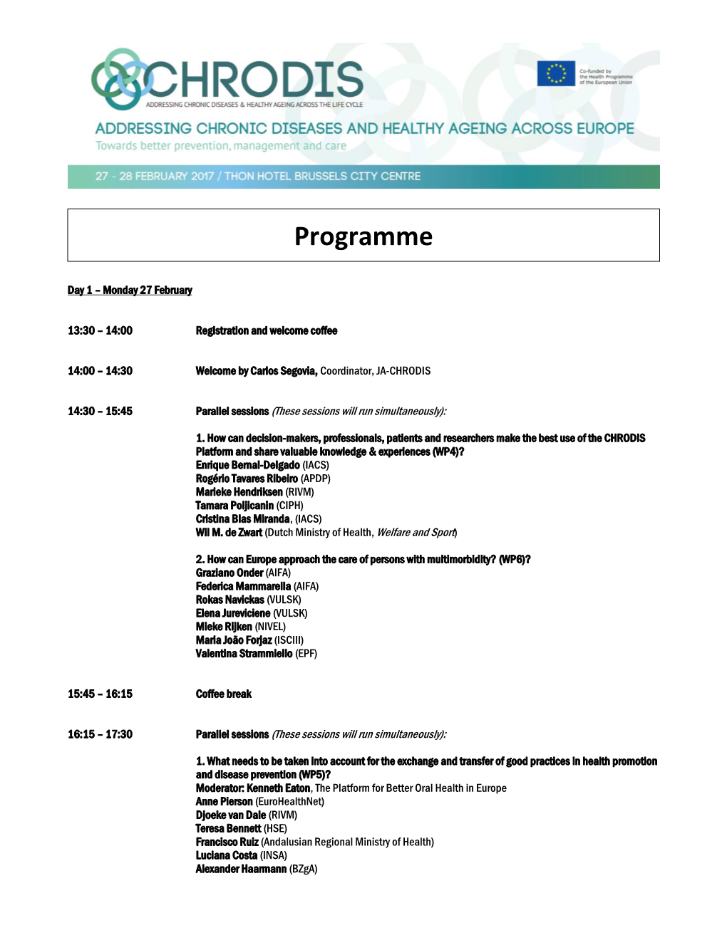 Programme & Speakers