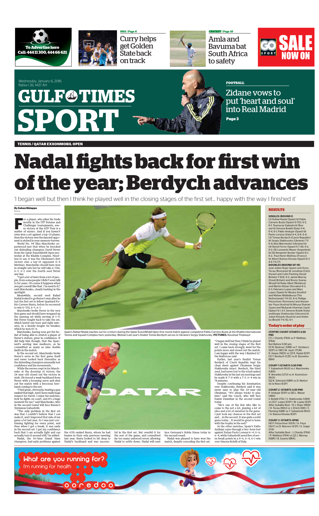 Nadal Fights Back for First Win of the Year
