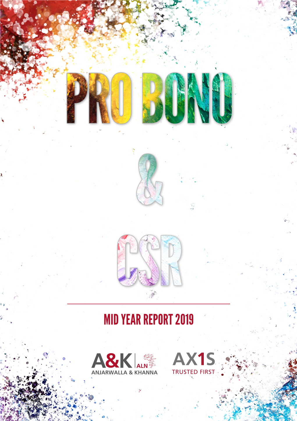 Mid Year Report 2019 2 Pro Bono & Csr Mid Year Report 2019