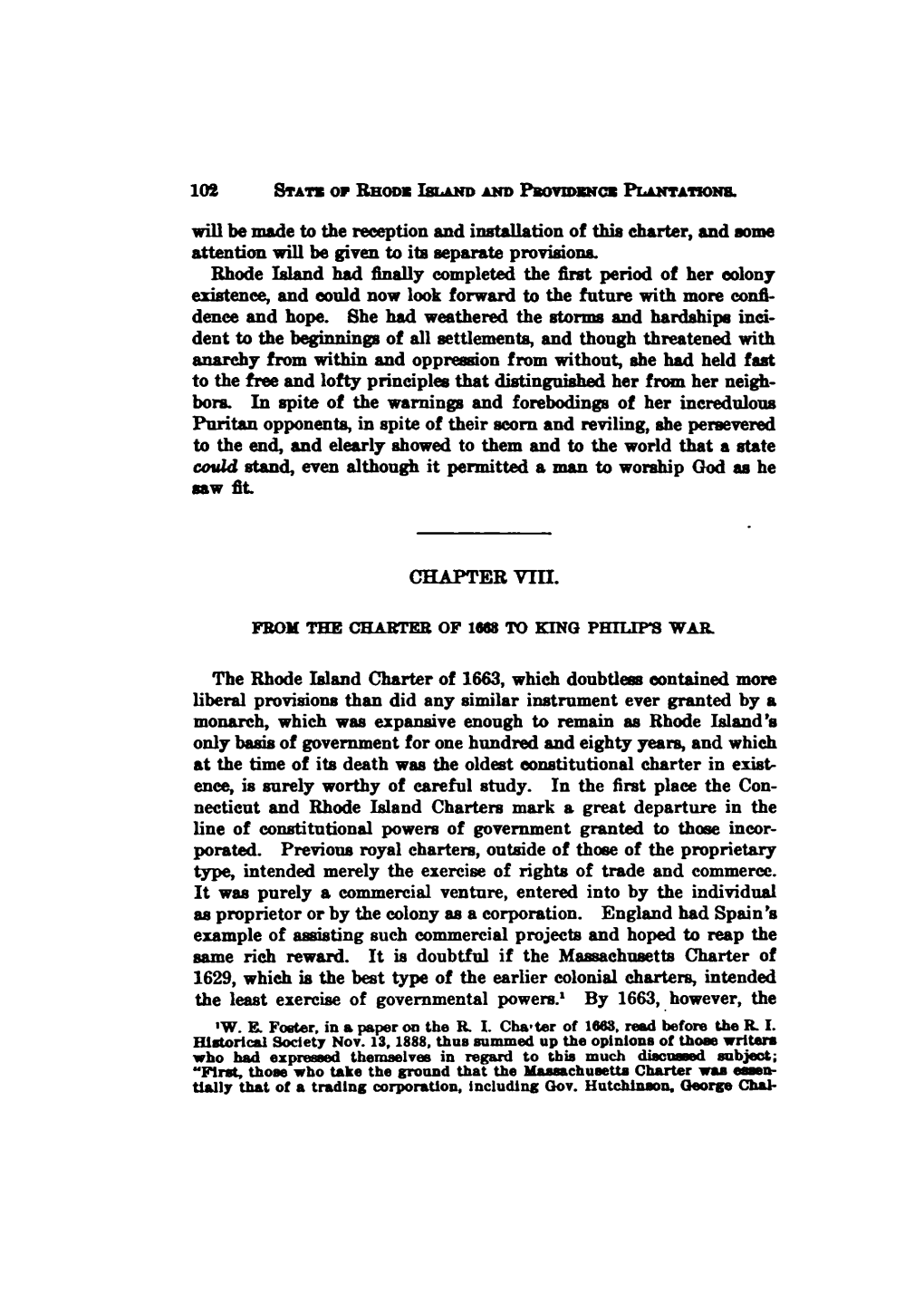 State of Rhode Island and Providence Plantations at the End of the Century