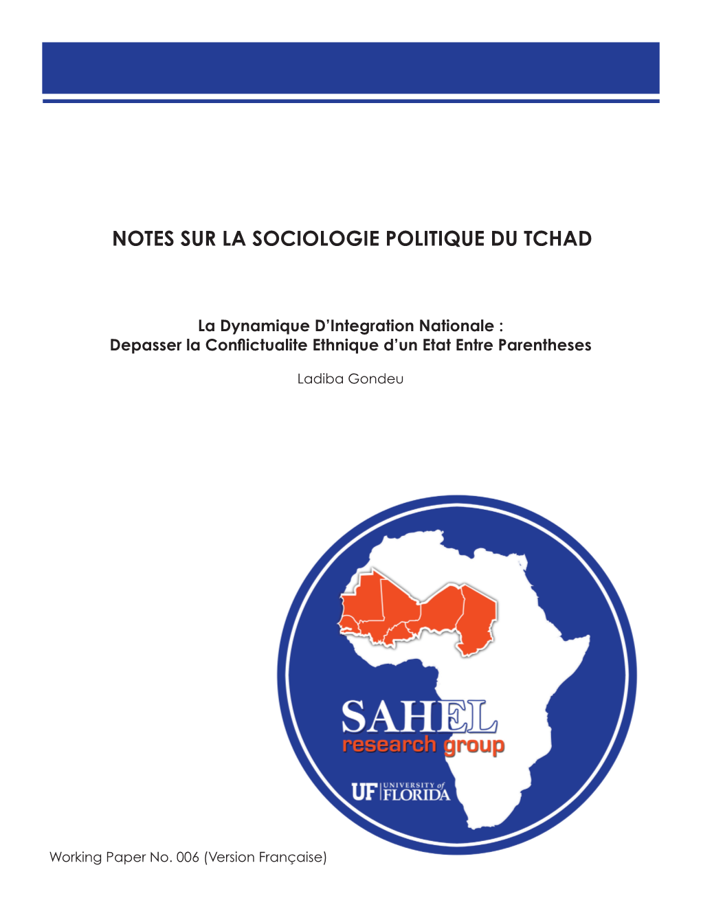 Notes Sur La Sociologie Politique Du Tchad
