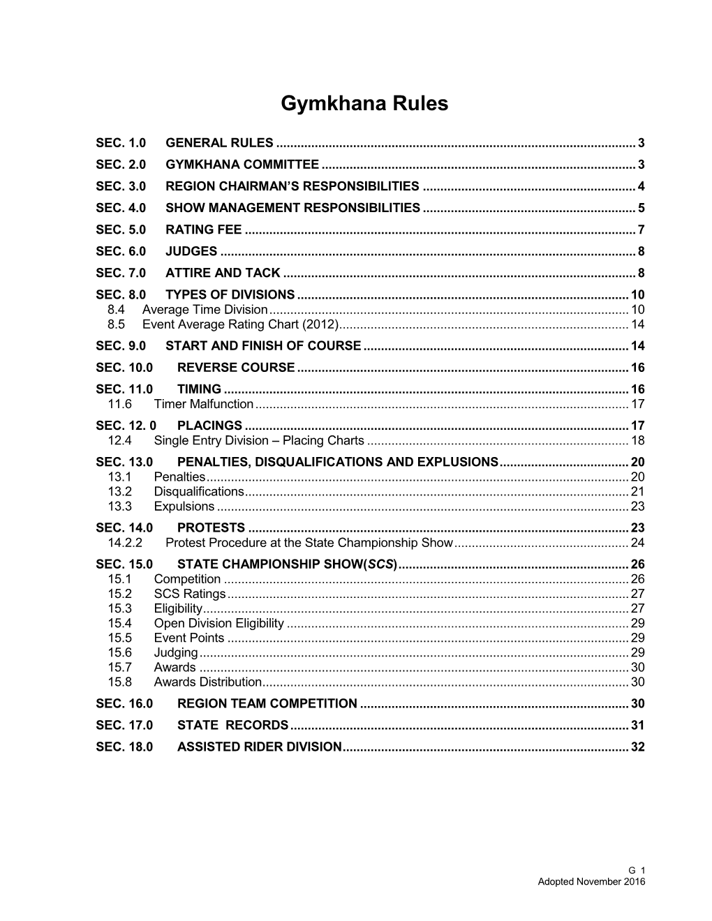 Gymkhana Rules.Pdf