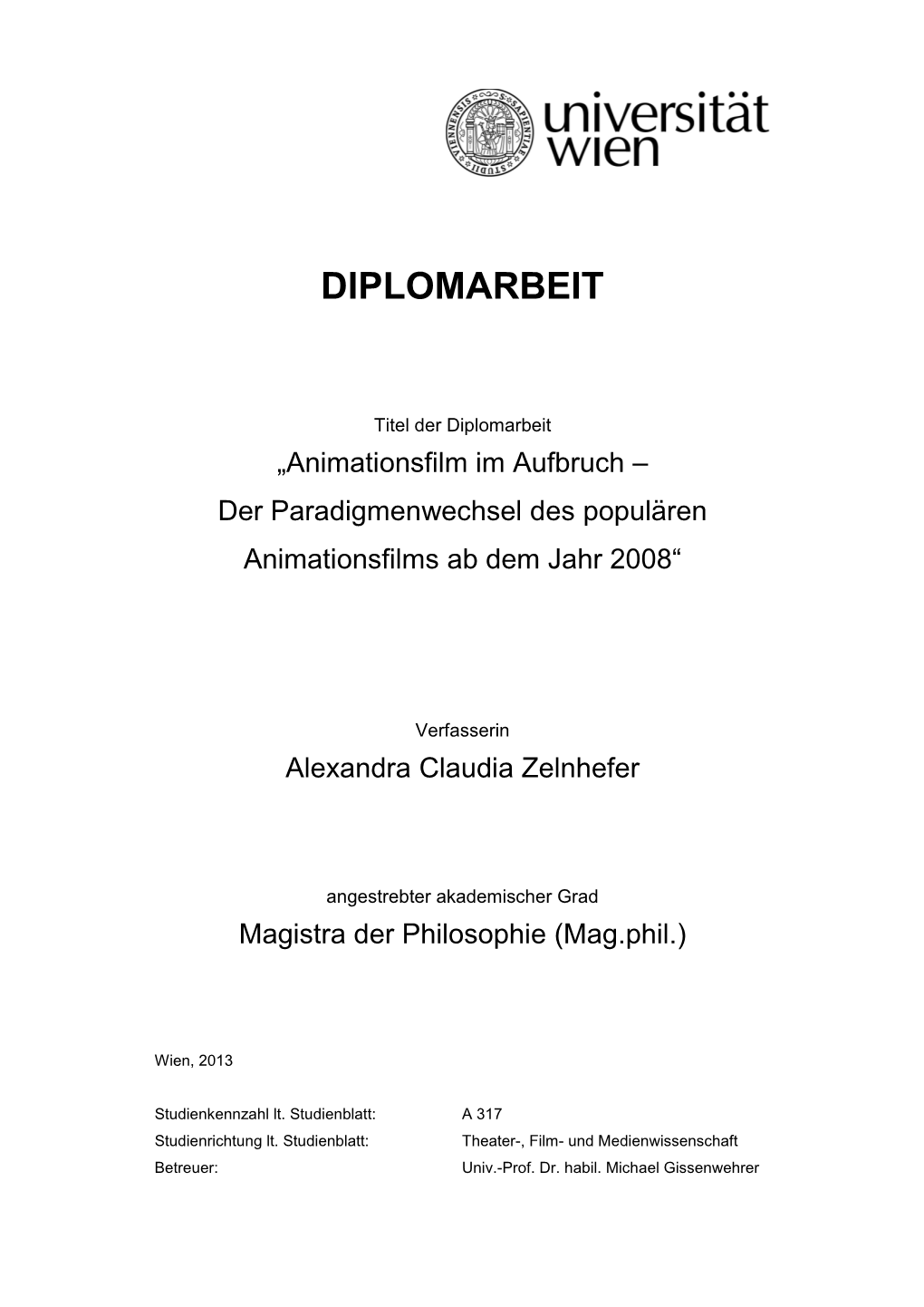 Diplomarbeit