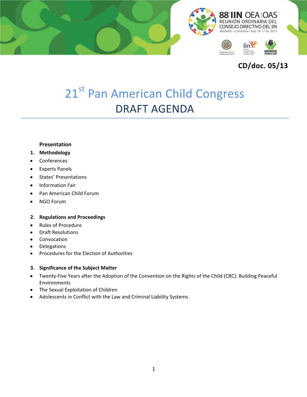 21 Pan American Child Congress