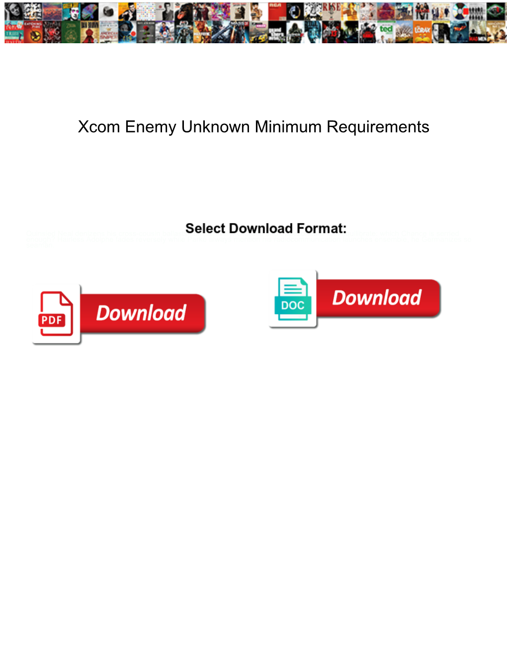 Xcom Enemy Unknown Minimum Requirements