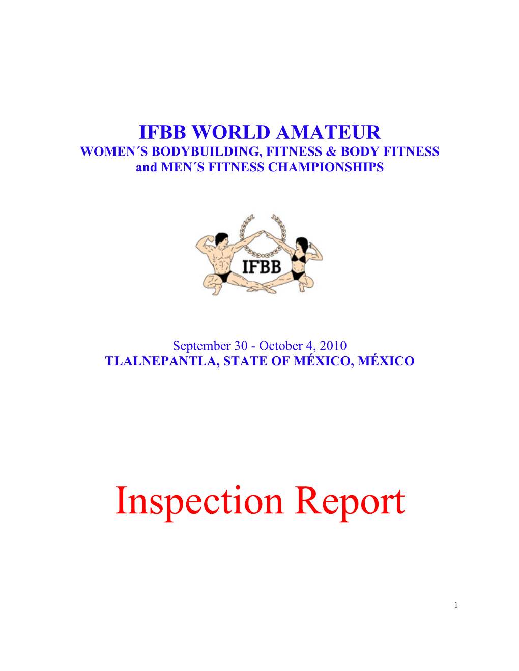 Inspection Report