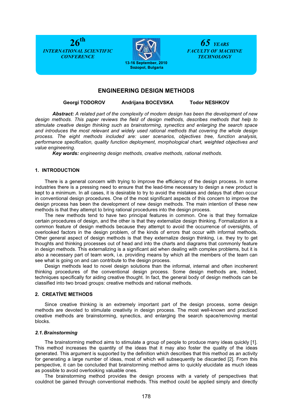 Engineering Design Methods