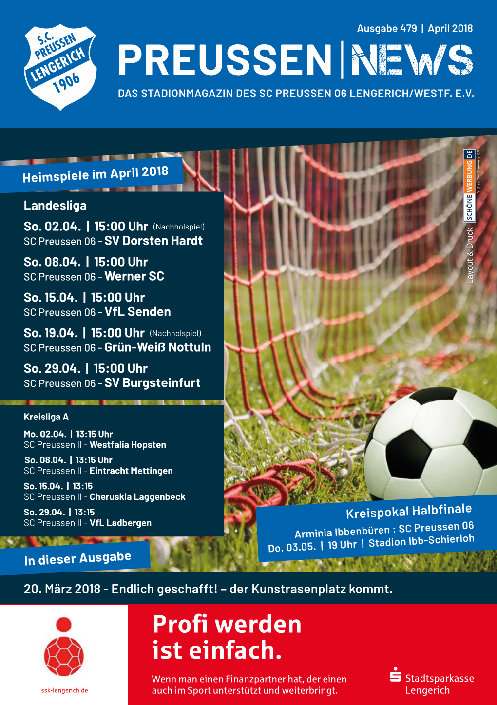 Preussen News Das Stadionmagazin Des Sc Preussen 06 Lengerich/Westf