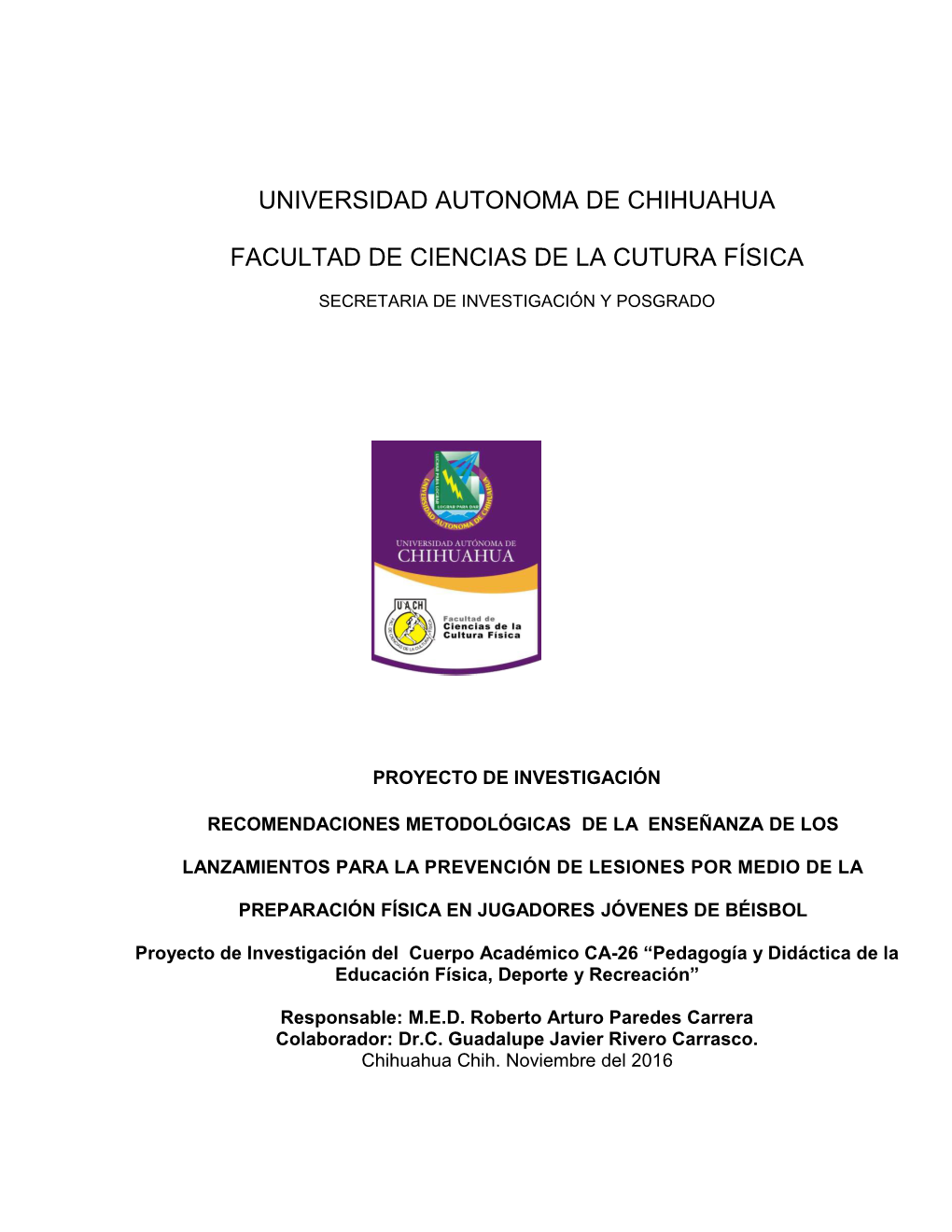 Universidad Autonoma De Chihuahua Facultad De