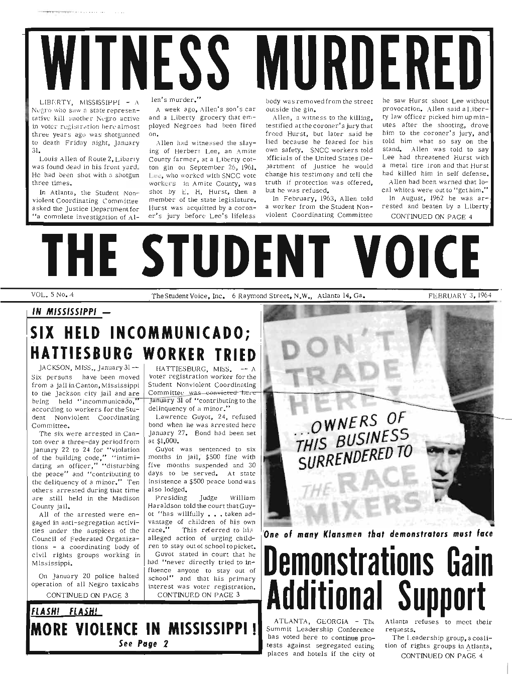 The Student Voice, Inc