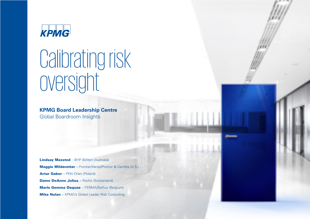 KPMG Board Leadership Centre Global Boardroom Insights