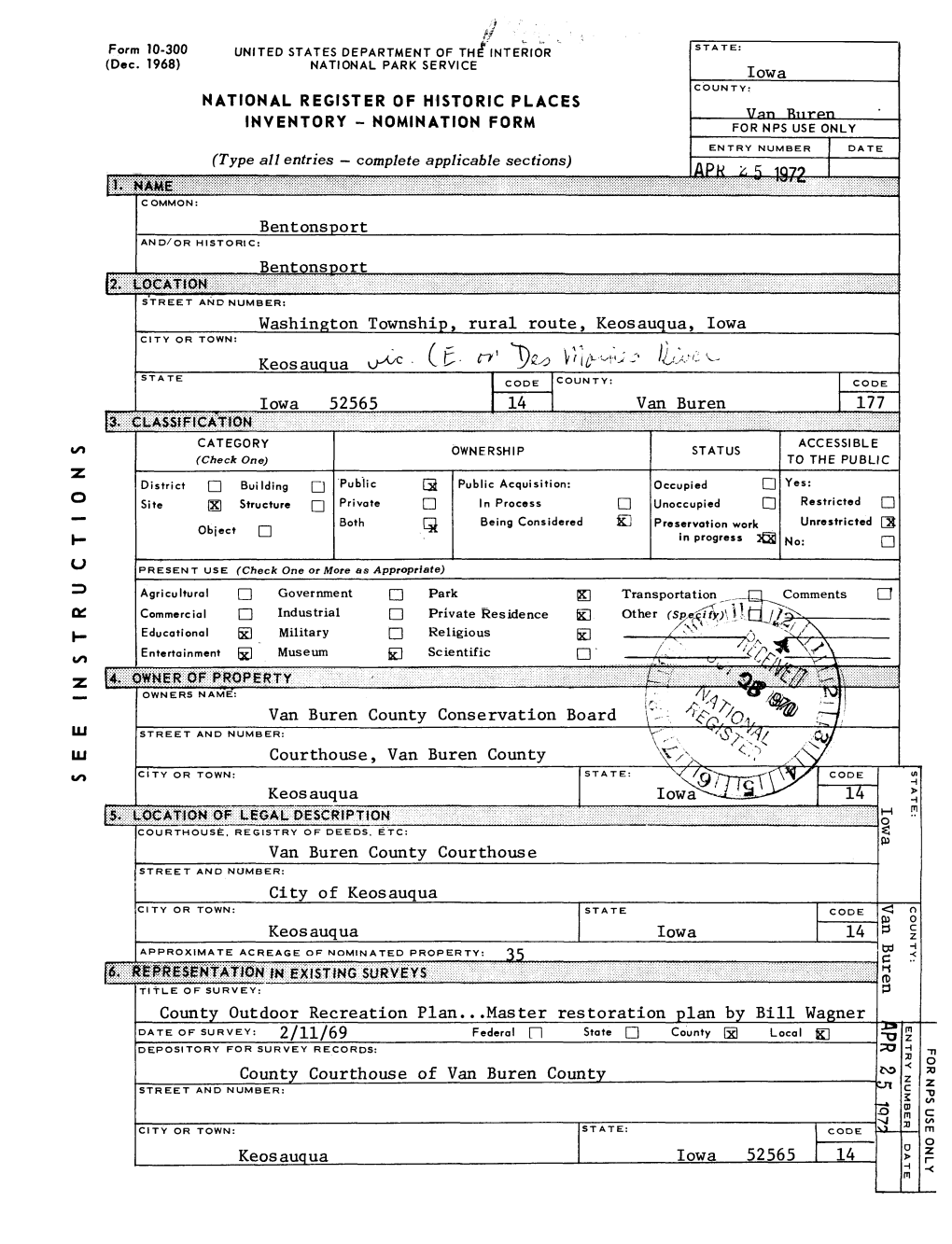 National Register of Historic Places Continuation Sheet