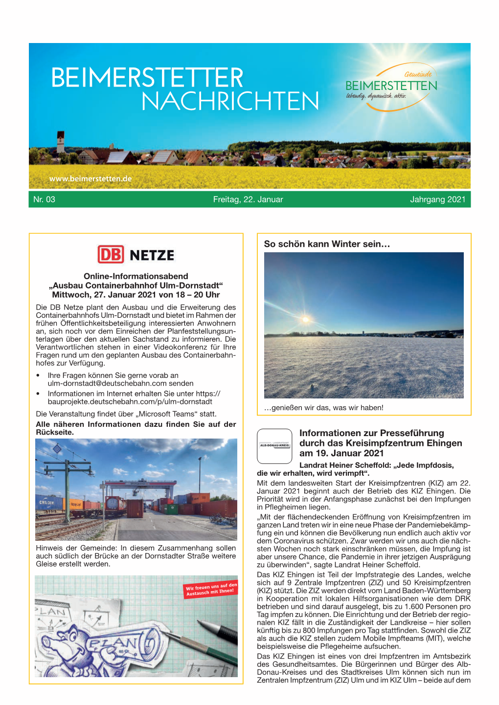 Mitteilungsblatt KW 03