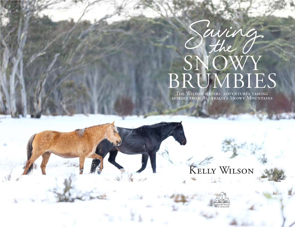 SNOWY BRUMBIES the Wilson Sisters’ Adventures Taming Horses from Australia’S Snowy Mountains