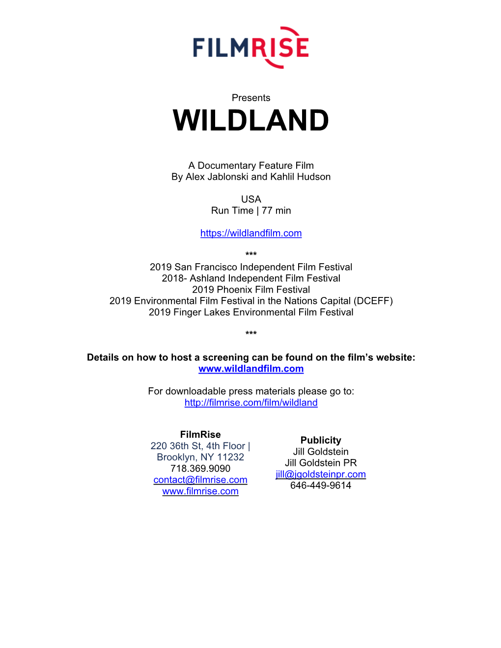 WILDLAND-Press Revision